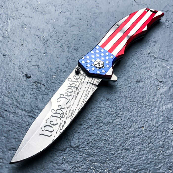 MTech "We the People" Assisted Opening Pocket Knife US Constitution