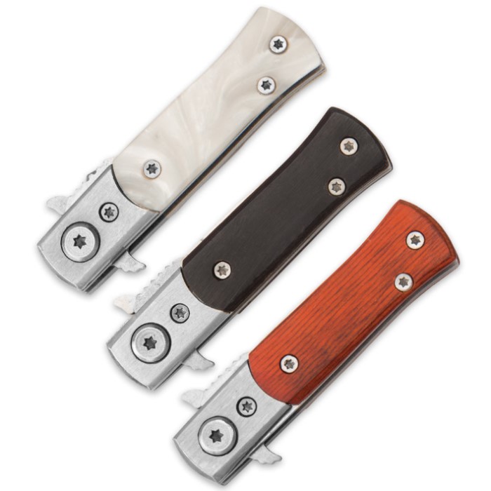 ThreePack Mini Pocket Knives Knives & Swords At The
