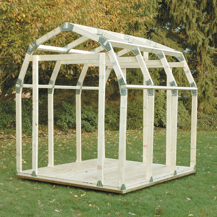 2x4 Basics DIY Shed Kit - Barn Roof Style | BUDK.com 