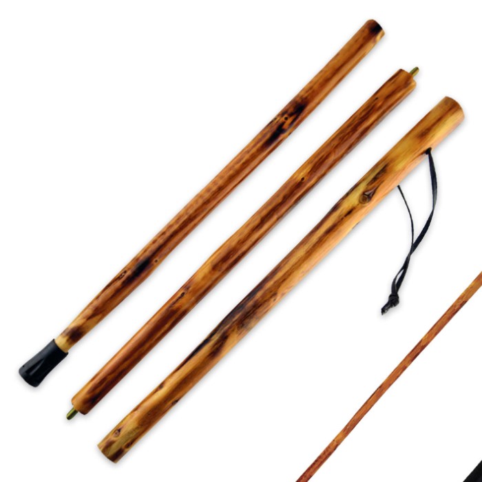Detachable Wooden Walking/Hiking Stick 3 Piece Free Shipping!