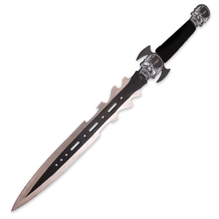 Fantasy Master Black NightGhoul Fantasy Short Sword with Nylon Shoulder ...
