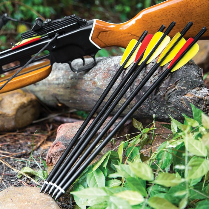 Crossbow Arrows 5-Pack | BUDK.com - Knives & Swords At The Lowest Prices!