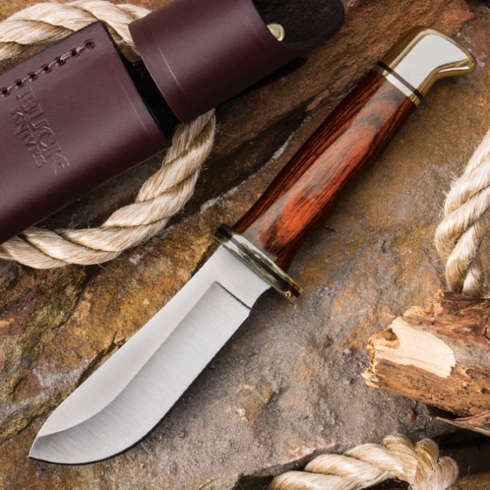 Buck Cocobola Dymondwood Fixed Blade Skinner Knife | Kennesaw Cutlery