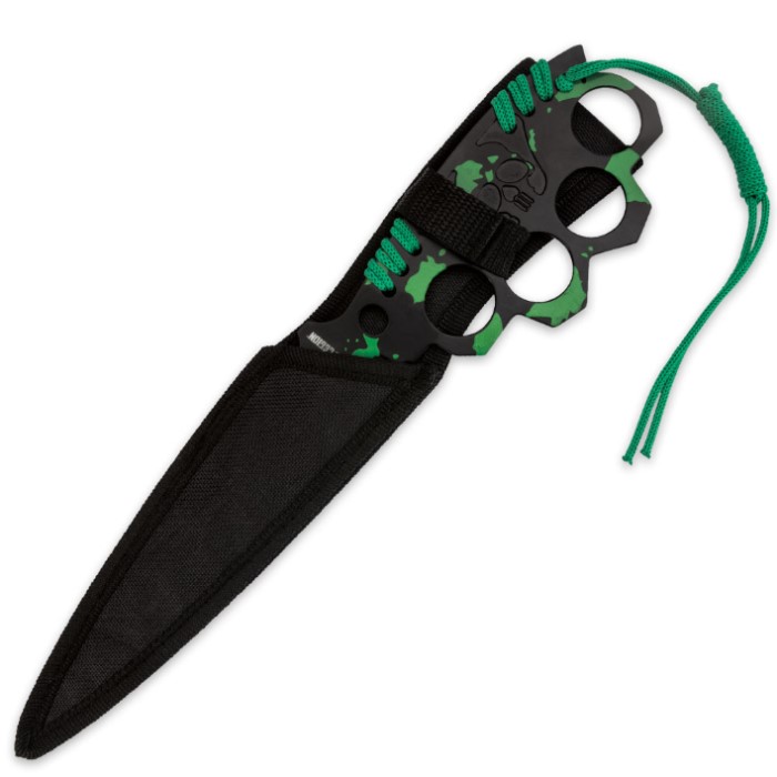 Black Legion Knuckle Guard Fixed Blade Trench Knife