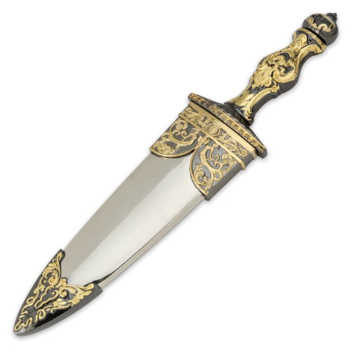 Roman Gladiator Dagger Knife with Scabbard | BUDK.com - Knives & Swords ...