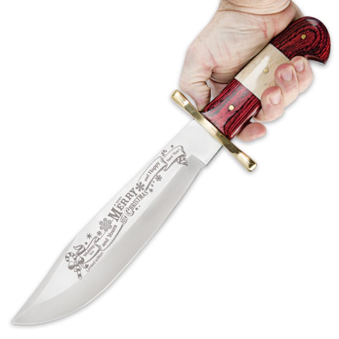 Timber Rattler Limited Edition Christmas Fixed Blade Bowie Knife With
