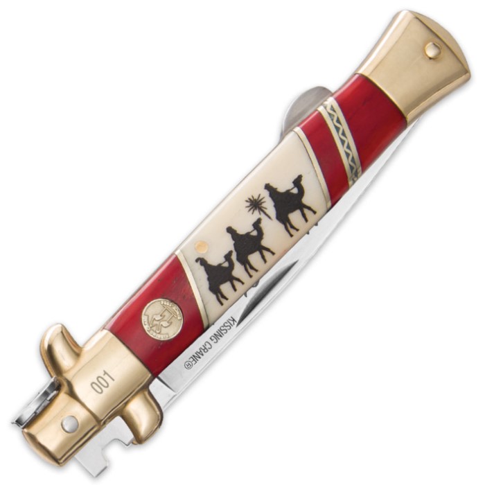 Kissing Crane 2017 Christmas Stiletto Knife Knives