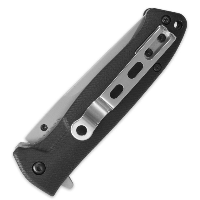 Black Ronin Partially Serrated Pocket Knife Knives