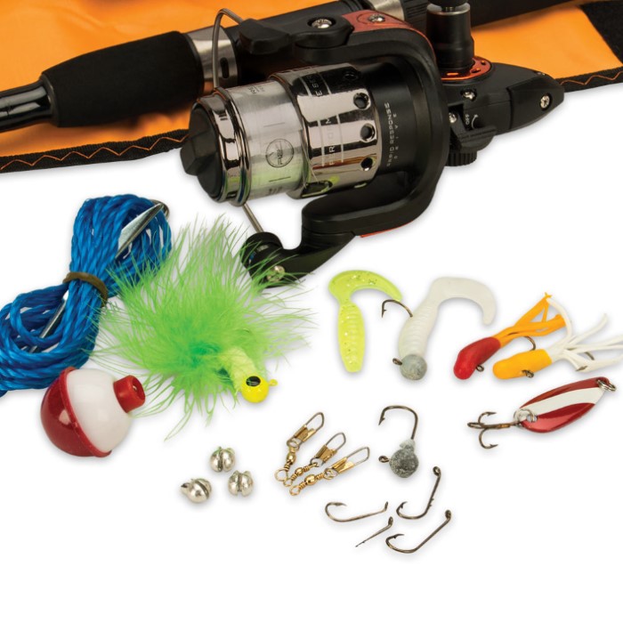 Easy Travel Fishing Kit With Telescoping Rod Knives & Swords At The Lowest Prices!