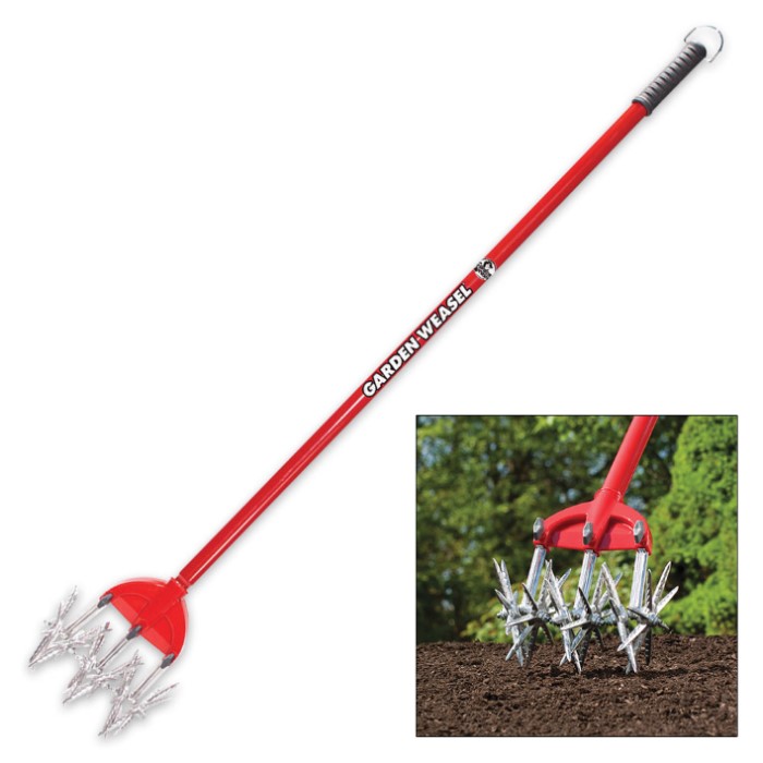 Garden Weasel Rotary Cultivator | BUDK.com - Knives & Swords At The