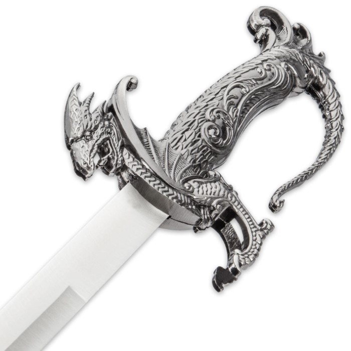 Dreadfire Dragon Decorative Sword And Metal Accented Sheath - Stainless ...