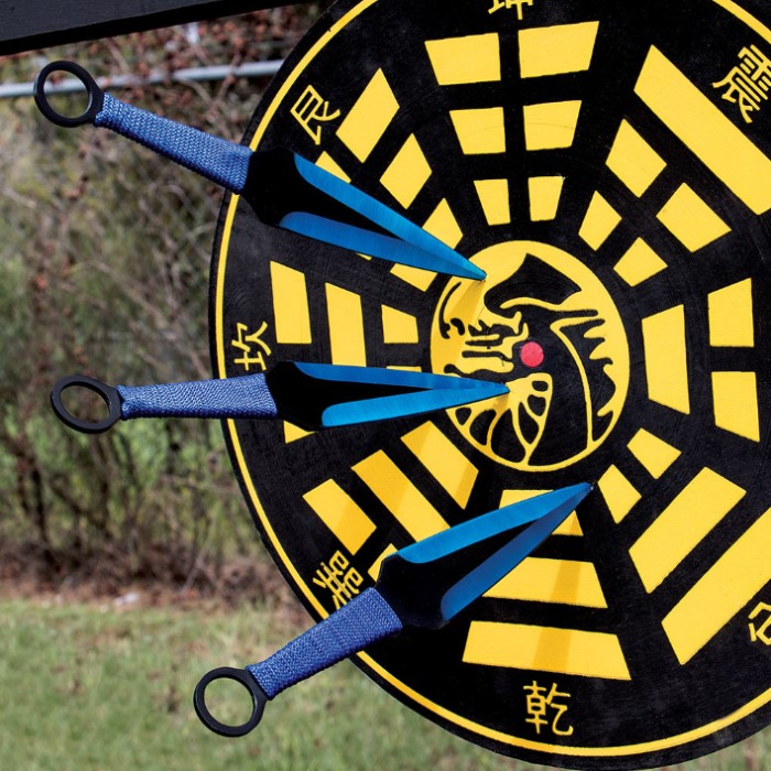 Blue Blade ThreePiece Throwing Knife Set Knives & Swords