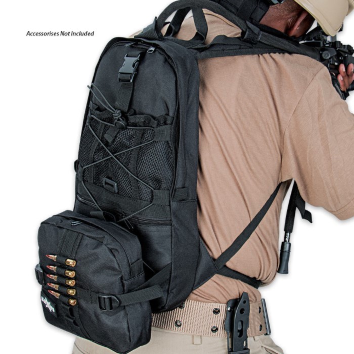 M48 OPS Hydration Bag With Bladder Black Survival