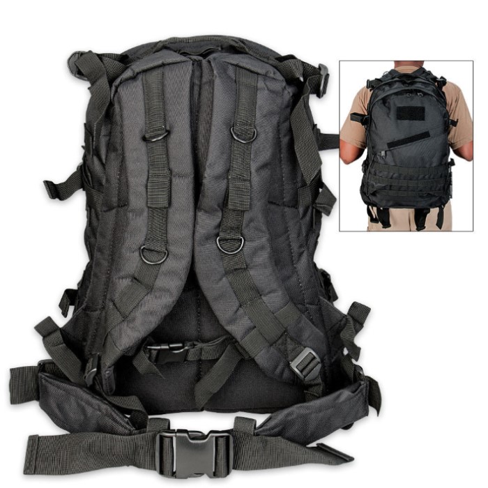 M48 OPS AllPurpose Backpack Black Survival