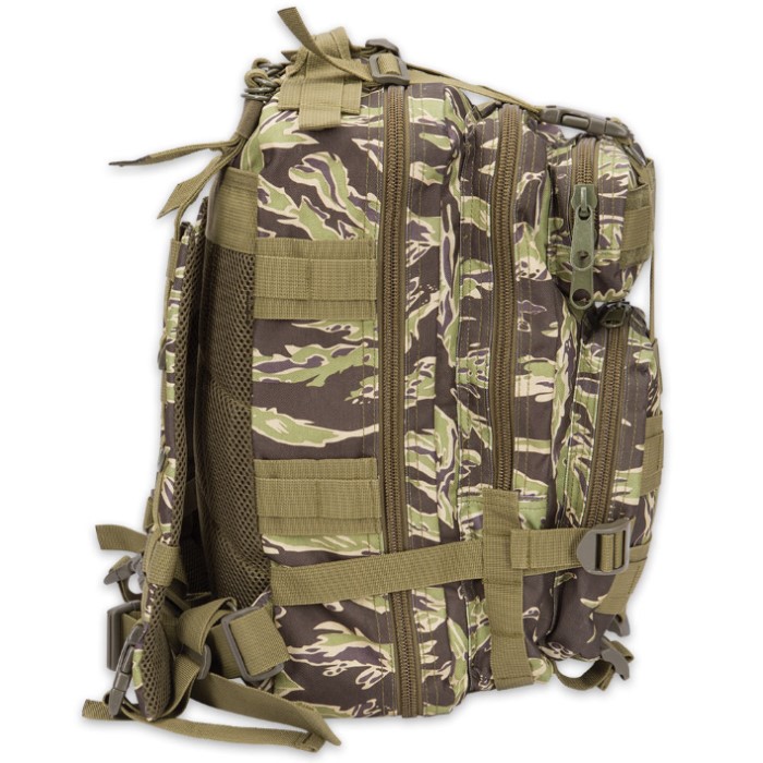 M48 OPS Tactical Knapsack Backpack Zebra Camo Survival & Camping Gear