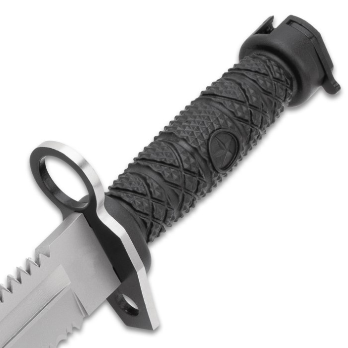 Knife And Sheath Stainless Steel Blade, TPU Handle With