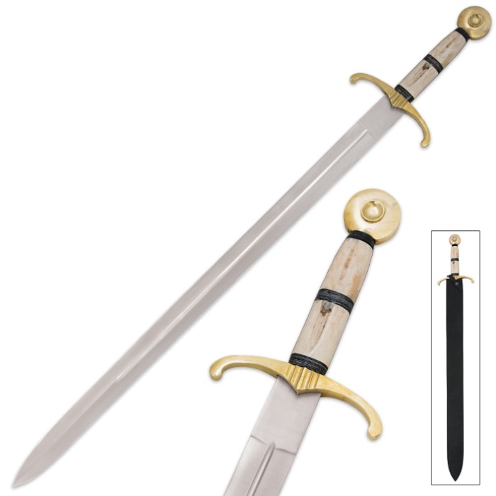 Camelot Bone Handle Sword Free Shipping!
