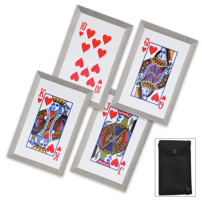 Royal Flush Throwing Card Set Of Five Free Shipping!