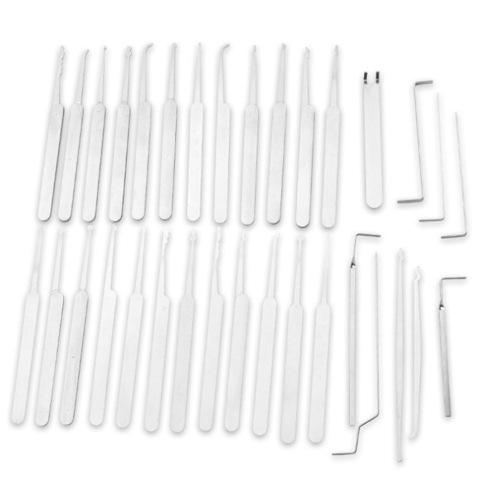 Secure Pro 33Piece Lock Picking Set With Zippered Case