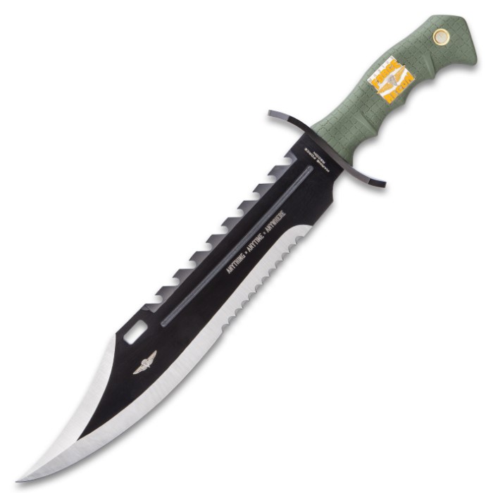 USMC Marine Recon Sawback Survival Giant Fixed Blade Bowie Knife